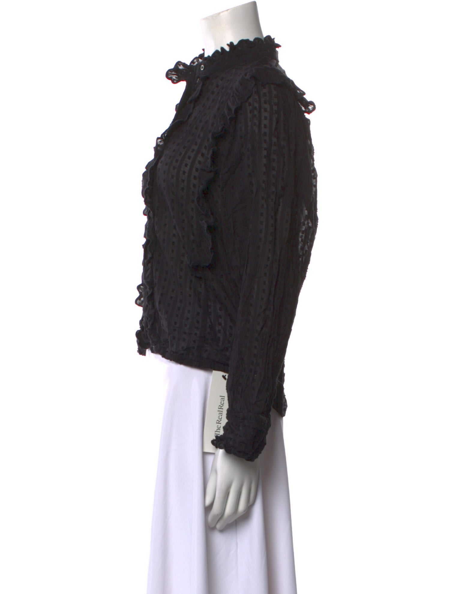 Étoile Isabel Marant Mock Neck Long Sleeve Blouse