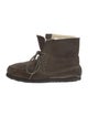 Étoile Isabel Marant Suede Leather Trim Embellishment Lace-Up Boots