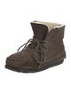 Étoile Isabel Marant Suede Leather Trim Embellishment Lace-Up Boots