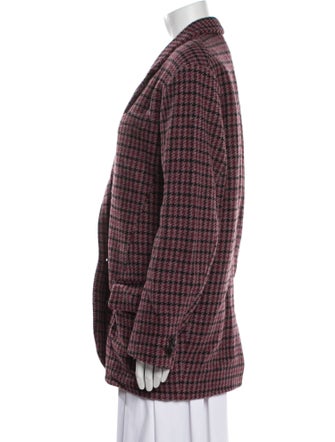 Étoile Isabel Marant Virgin Wool Houndstooth Print Blazer