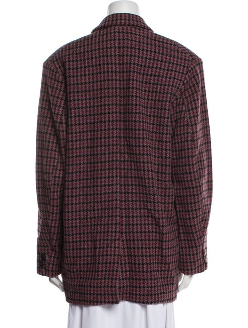 Étoile Isabel Marant Virgin Wool Houndstooth Print Blazer