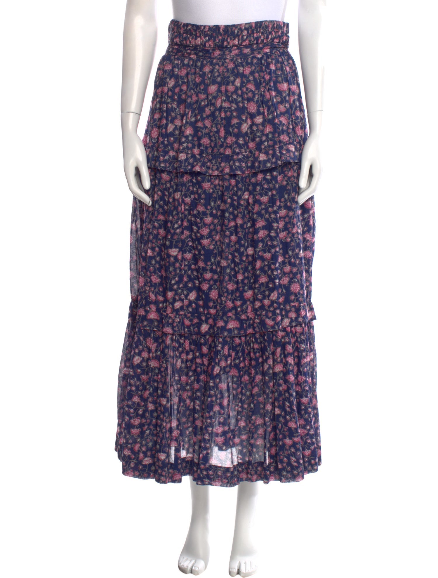 Étoile Isabel Marant Floral Print Midi Length Skirt