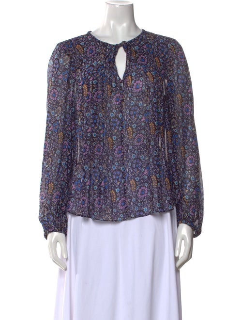 Étoile Isabel Marant Floral Print Scoop Neck Blouse
