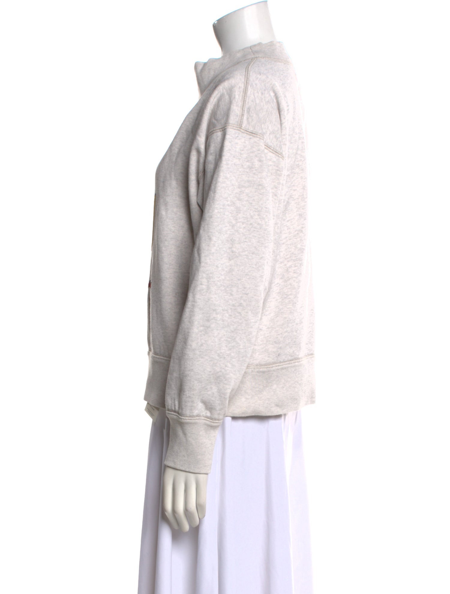 Étoile Isabel Marant Graphic Print Mock Neck Sweatshirt