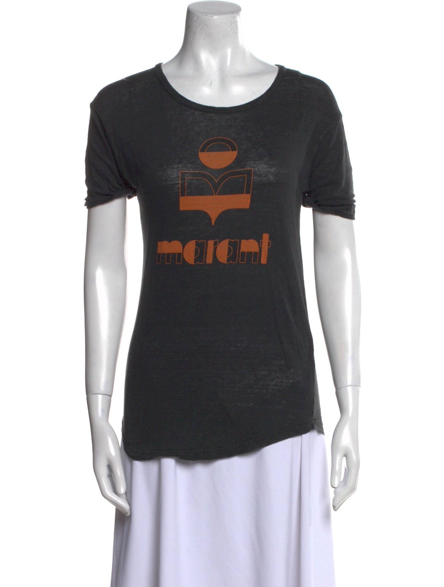 Étoile Isabel Marant Linen Graphic Print T-Shirt