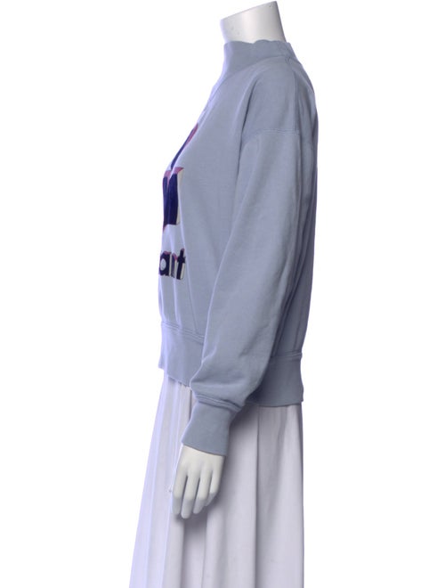 Étoile Isabel Marant Graphic Print Mock Neck Sweatshirt