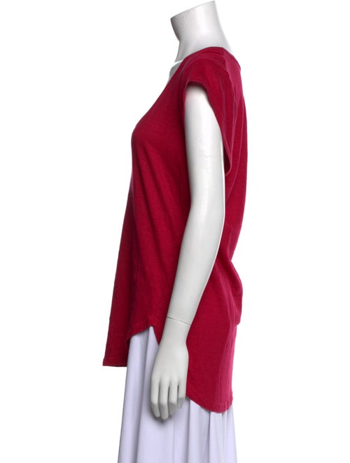 Étoile Isabel Marant Linen Scoop Neck T-Shirt