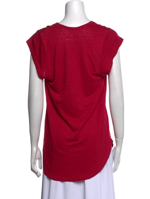 Étoile Isabel Marant Linen Scoop Neck T-Shirt