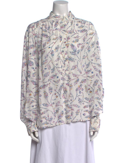 Étoile Isabel Marant Paisley Print Mock Neck Blouse