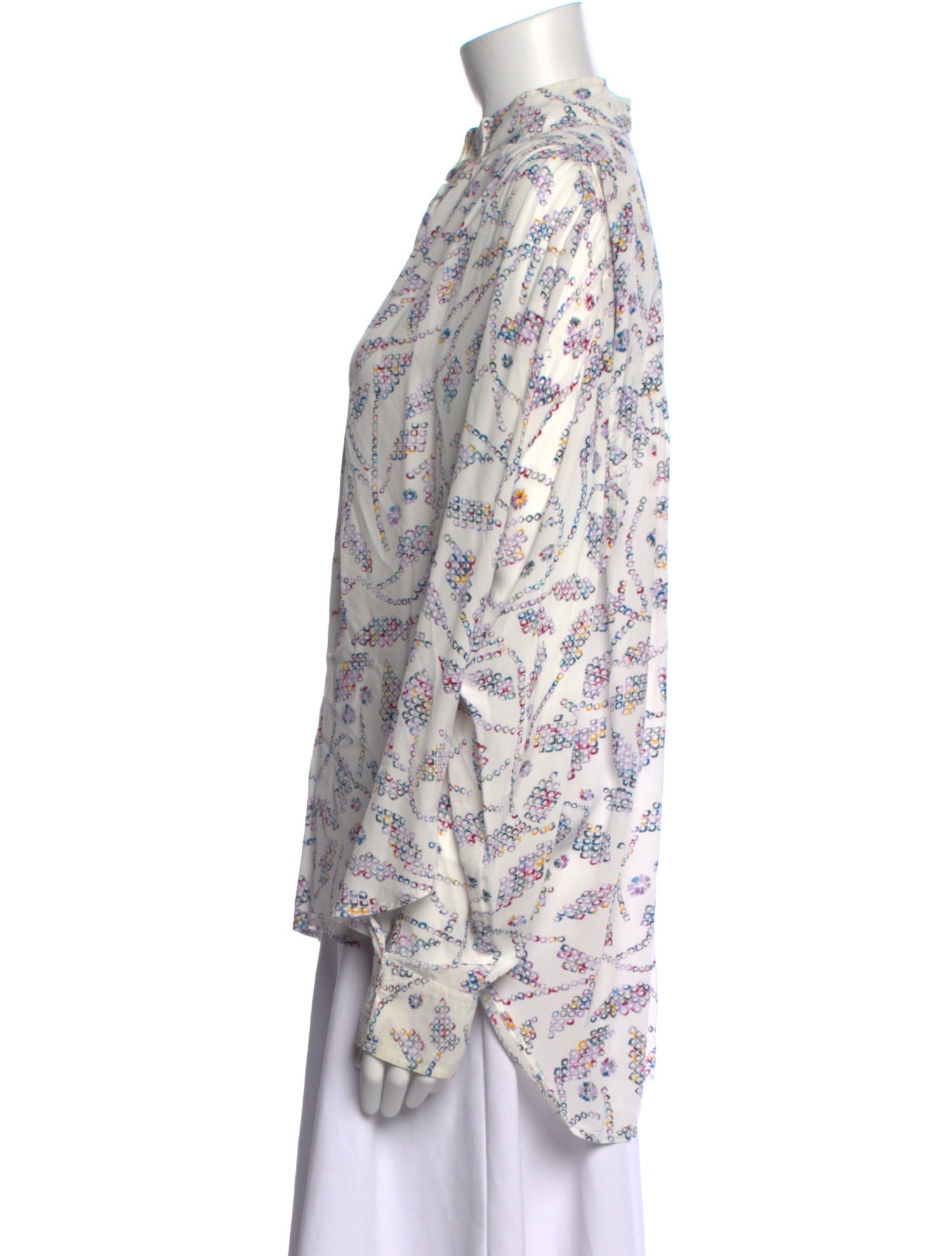 Étoile Isabel Marant Paisley Print Mock Neck Blouse
