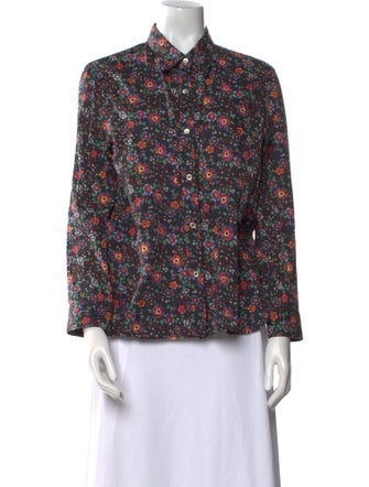 Étoile Isabel Marant Floral Print Long Sleeve Blouse