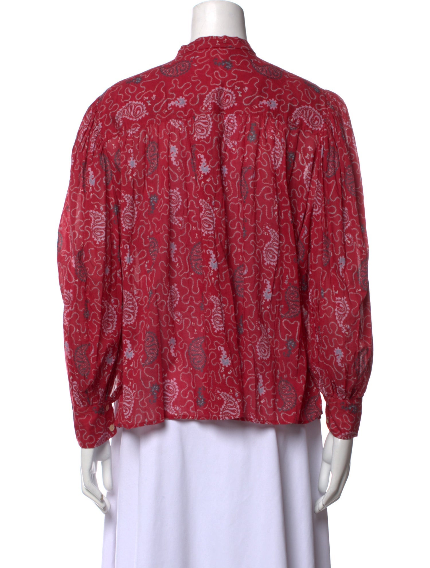 Étoile Isabel Marant Printed Mock Neck Blouse