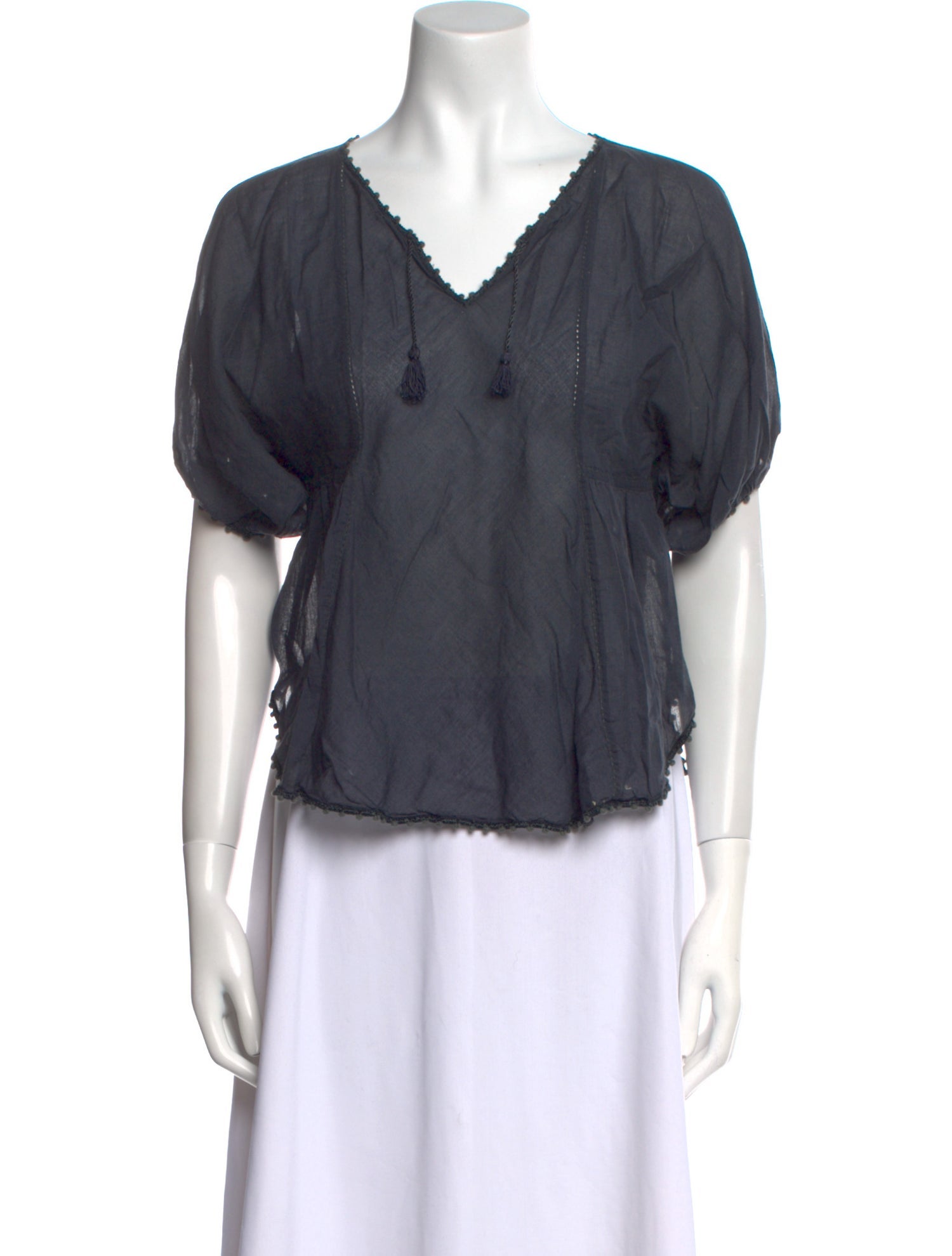 Étoile Isabel Marant V-Neck Short Sleeve Blouse