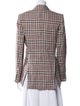 Étoile Isabel Marant Linen Plaid Print Blazer