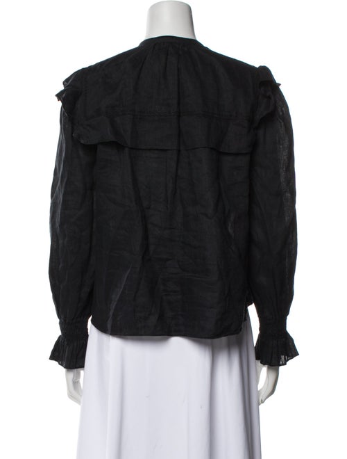 Étoile Isabel Marant Linen Mock Neck Top