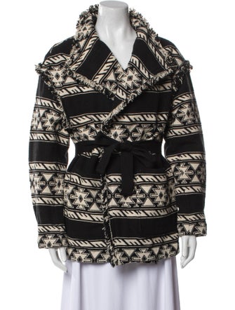 Étoile Isabel Marant Printed Faux Fur Jacket