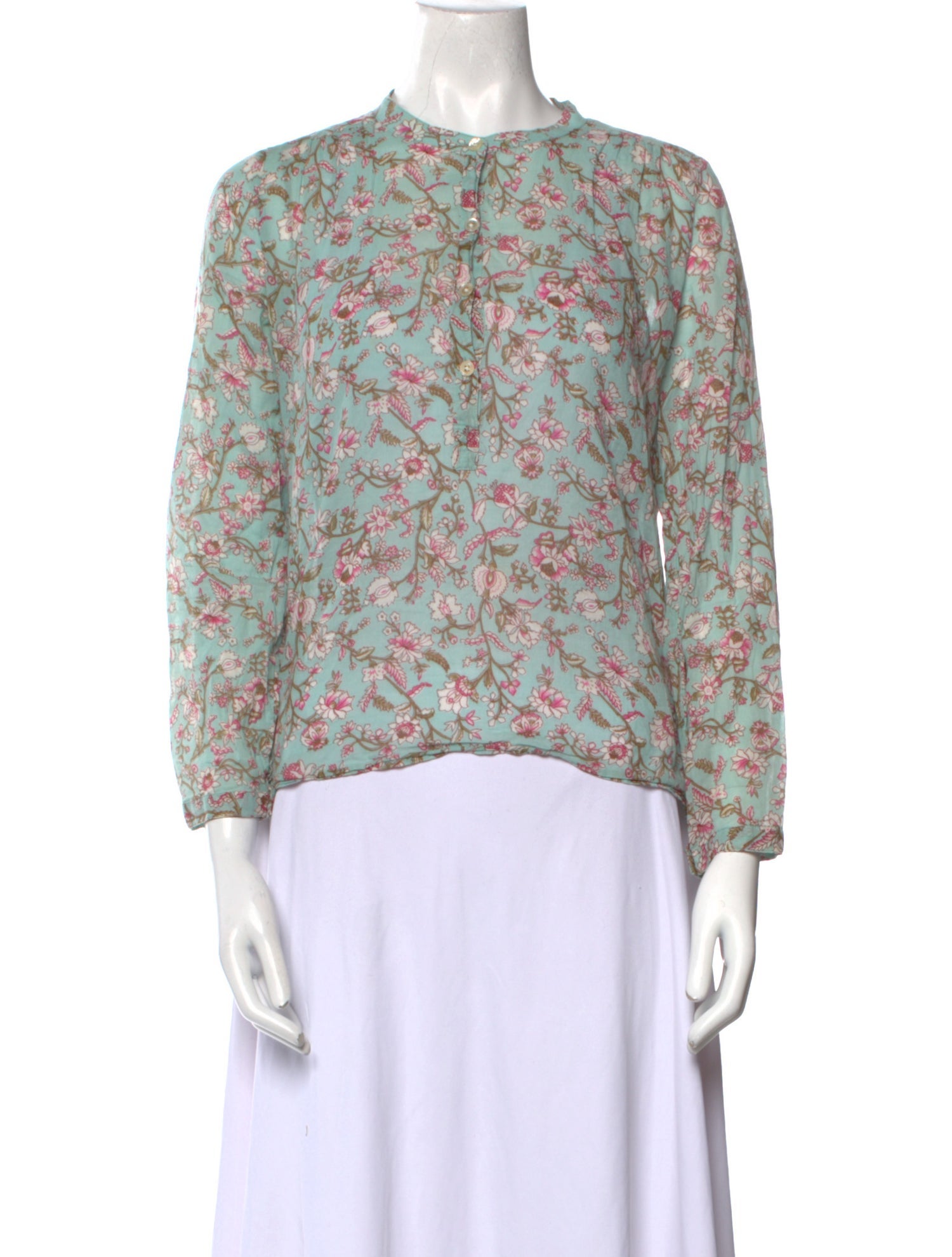 Étoile Isabel Marant Floral Print Crew Neck Blouse