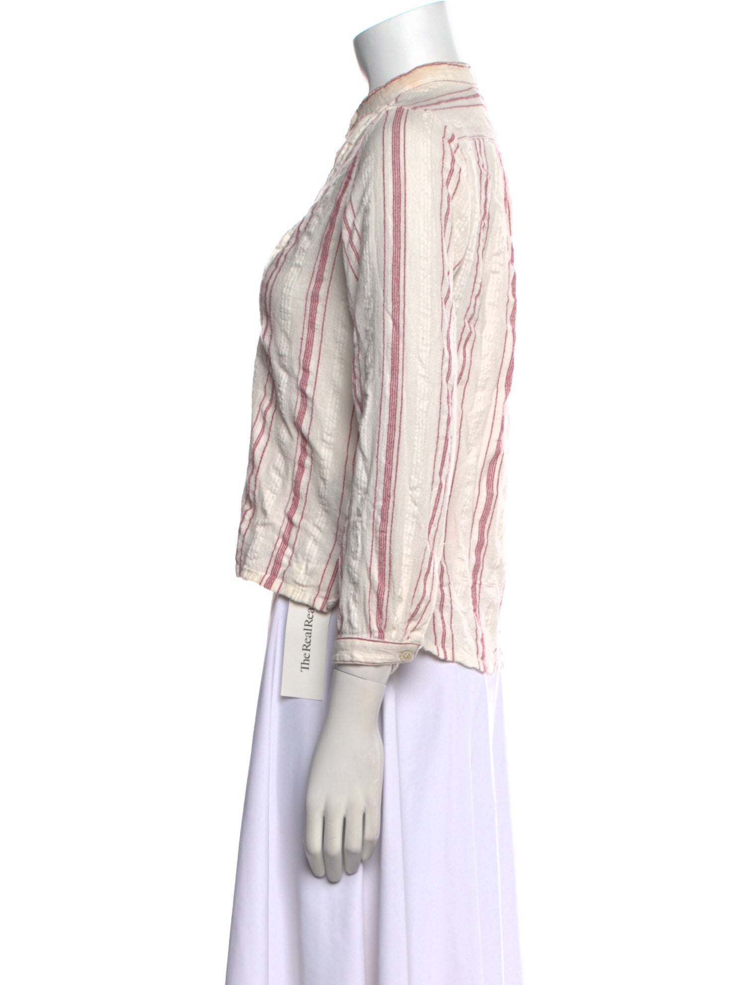 Étoile Isabel Marant Striped Mock Neck Polo