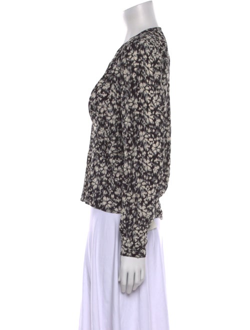 Étoile Isabel Marant Floral Print V-Neck Blouse