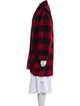 Étoile Isabel Marant Virgin Wool Plaid Print Coat