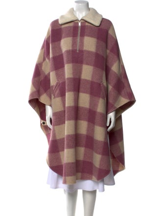 Étoile Isabel Marant Plaid Print Mock Neck Sweater