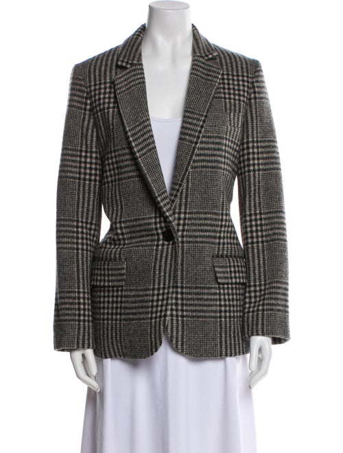 Étoile Isabel Marant Wool Plaid Print Blazer