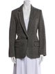 Étoile Isabel Marant Wool Plaid Print Blazer