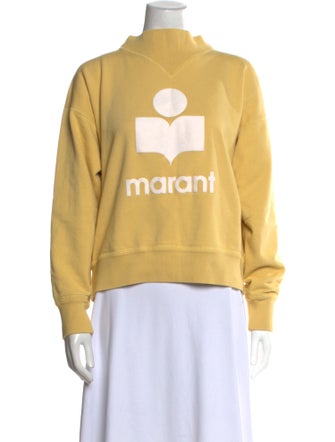 Étoile Isabel Marant Graphic Print Mock Neck Sweatshirt