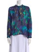 Étoile Isabel Marant Printed Mock Neck Blouse