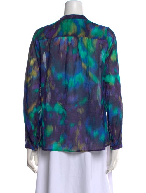 Étoile Isabel Marant Printed Mock Neck Blouse