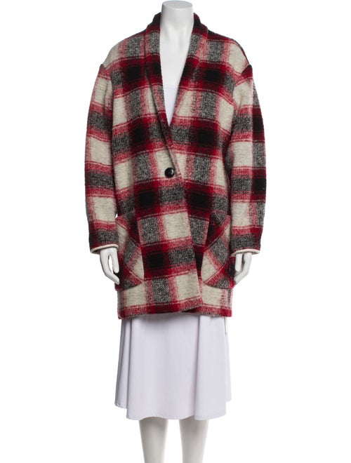 Étoile Isabel Marant Wool Plaid Print Coat