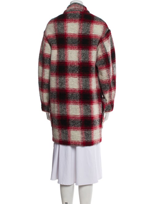 Étoile Isabel Marant Wool Plaid Print Coat