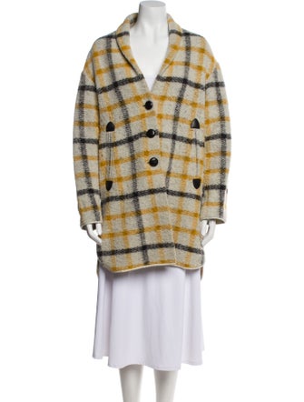Étoile Isabel Marant Wool Plaid Print Jacket