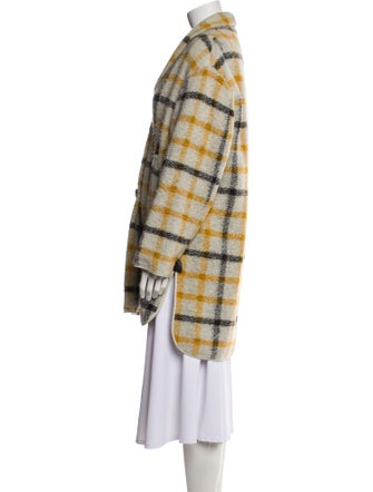 Étoile Isabel Marant Wool Plaid Print Jacket