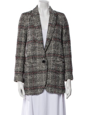 Étoile Isabel Marant Virgin Wool Tweed Pattern Blazer