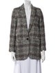Étoile Isabel Marant Virgin Wool Tweed Pattern Blazer