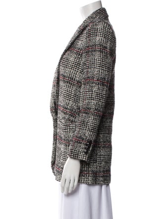 Étoile Isabel Marant Virgin Wool Tweed Pattern Blazer