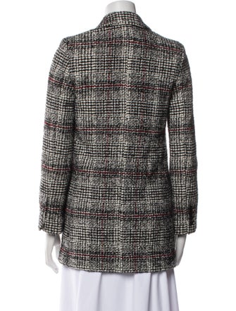 Étoile Isabel Marant Virgin Wool Tweed Pattern Blazer
