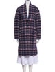 Étoile Isabel Marant Wool Plaid Print Coat
