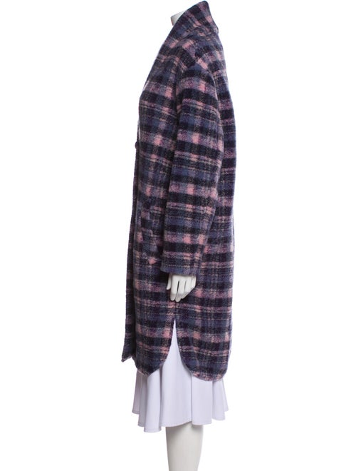 Étoile Isabel Marant Wool Plaid Print Coat