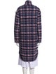Étoile Isabel Marant Wool Plaid Print Coat