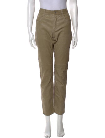 Étoile Isabel Marant Lamb Leather Skinny Leg Pants