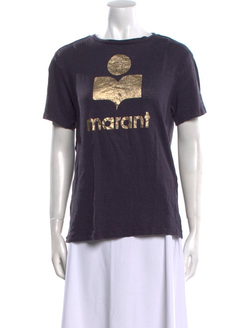 Étoile Isabel Marant Linen Graphic Print T-Shirt