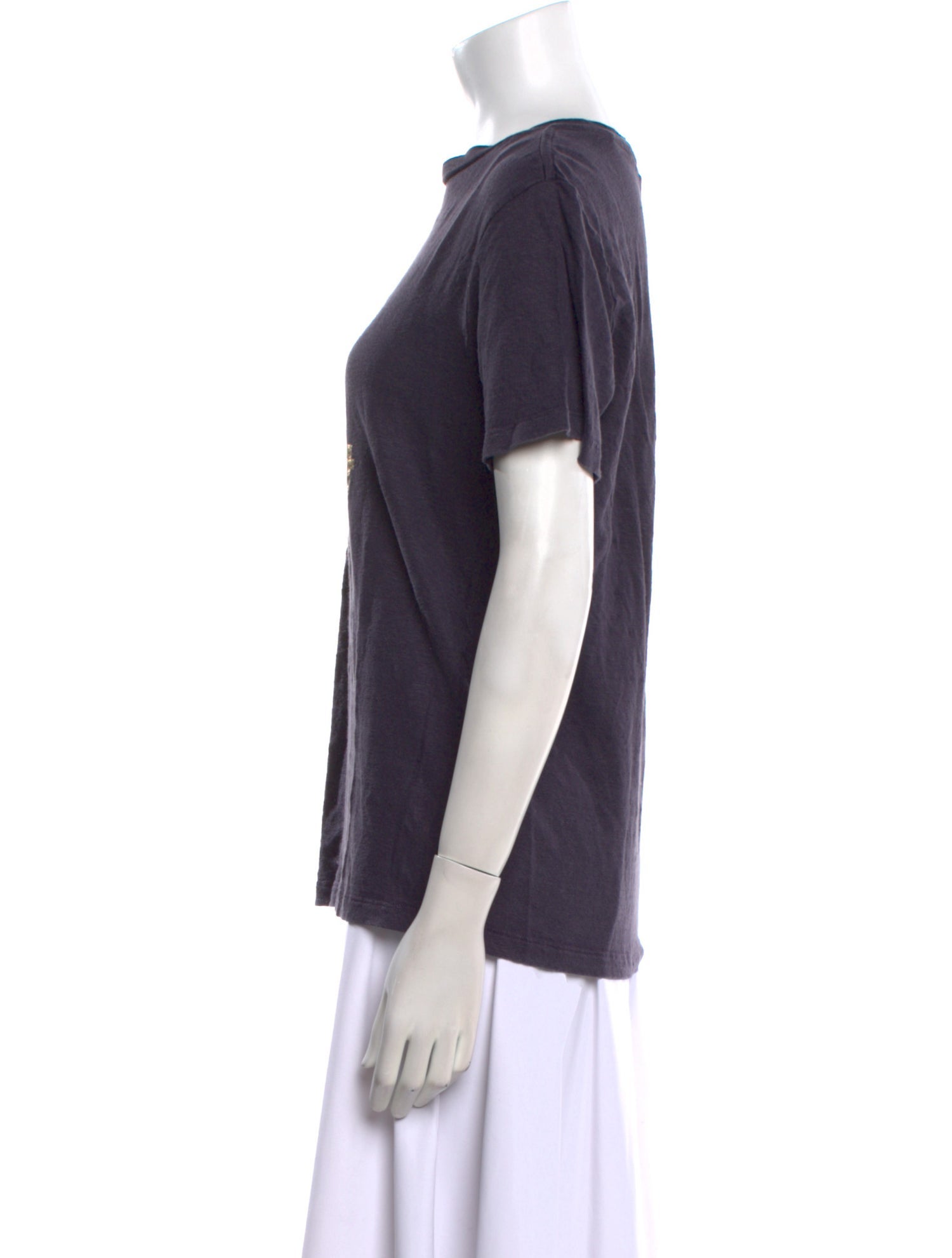 Étoile Isabel Marant Linen Graphic Print T-Shirt