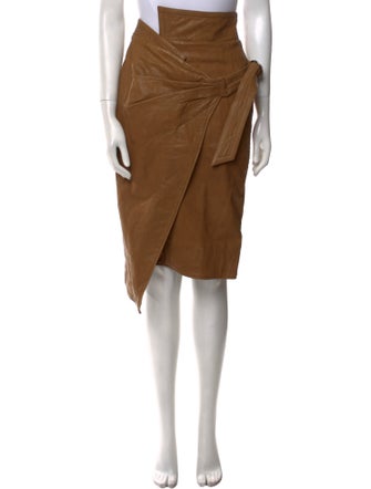 Étoile Isabel Marant Lambskin Knee-Length Skirt