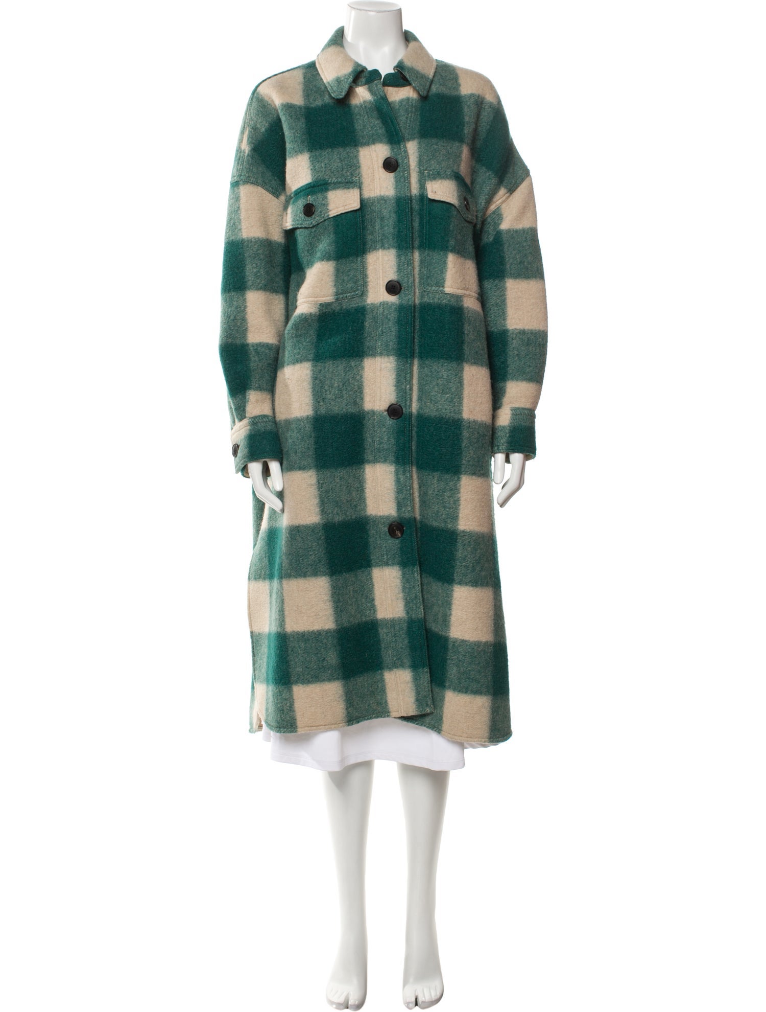 Étoile Isabel Marant Plaid Print Peacoat