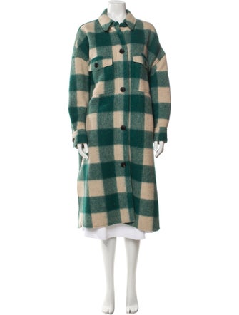 Étoile Isabel Marant Plaid Print Peacoat