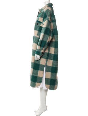 Étoile Isabel Marant Plaid Print Peacoat