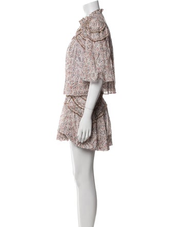 Étoile Isabel Marant Printed Embroidered Accent Skirt Set