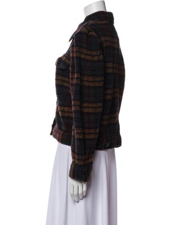 Étoile Isabel Marant Wool Plaid Print Jacket